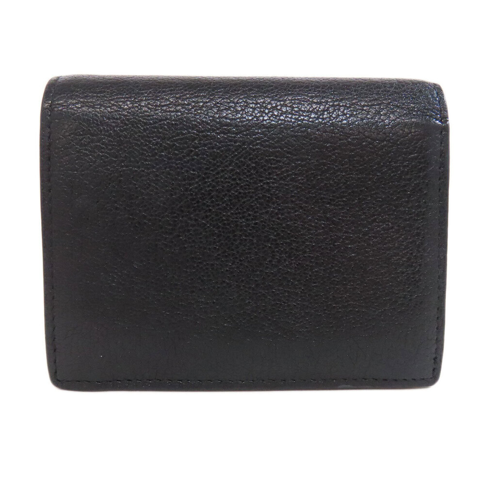 Miu Miu Rion Wallet fold Leather Bi Black
